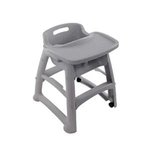 High chair for children with adjustable harness for optimal safety