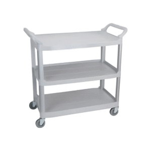 Plastic Utility Trolley, 3 Shelves, Castors