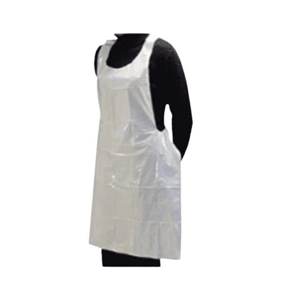 Disposable White Polyethylene Apron